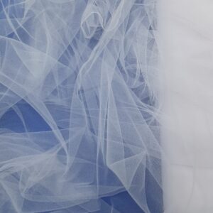 Rola Tulle Neelastic Alb - imagine 3