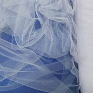 Rola Tulle Neelastic Alb - imagine 2