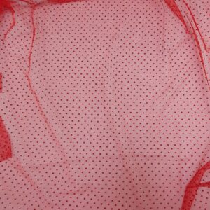 Tulle Buline Catifea Rosu - imagine 3