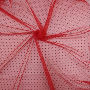 Tulle Buline Catifea Rosu - imagine 4