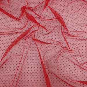 Tulle Buline Catifea Rosu - imagine 5