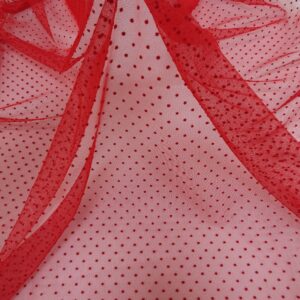 Tulle Buline Catifea Rosu - imagine 6