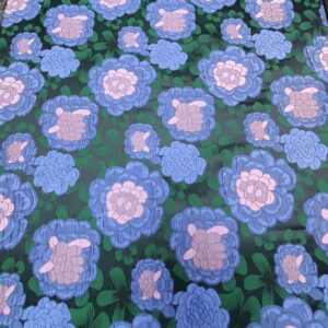 Jaquard Flower Lila / Albastru - imagine 6