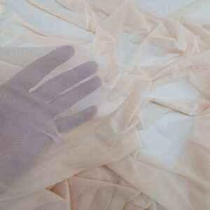 Tulle Elastic Simplu Crem - imagine 3