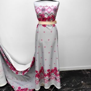 Barbie / Viena Imprimat Flori /Gri - imagine 2