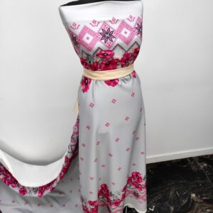 Barbie / Viena Imprimat Flori /Gri - imagine 4