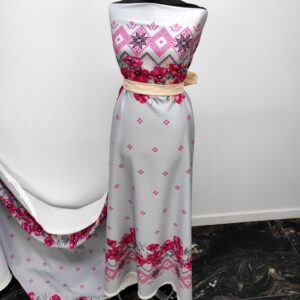 Barbie / Viena Imprimat Flori /Gri - imagine 5