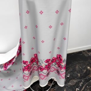 Barbie / Viena Imprimat Flori /Gri - imagine 3