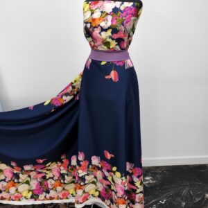 Barbie / Viena Imprimat Bordura Navy - imagine 1