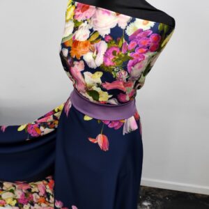 Barbie / Viena Imprimat Bordura Navy - imagine 4