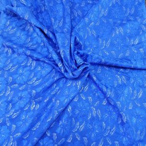 Jerse cu Dantela Metalica Lipita  Albastru - imagine 1