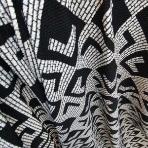 Jerse Ariana Imprimat Alb/ Negru - imagine 4