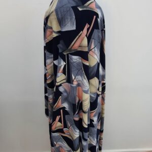 Jerse Burbery Imprimat Gri / Navy - imagine 1