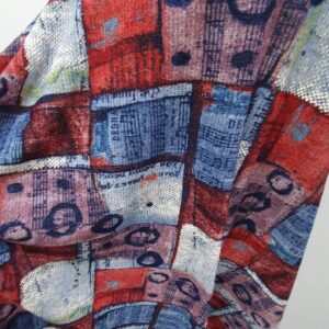 Jerse Burbery Imprimat Rosu - imagine 2