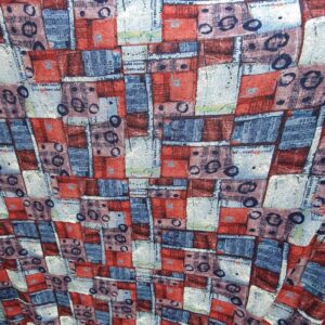 Jerse Burbery Imprimat Rosu - imagine 3