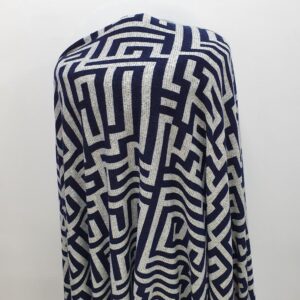 Jerse Burbery Imprimat Bleumarin - imagine 1