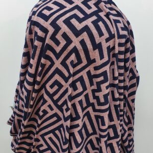 Jerse Burbery Imprimat Roz / Bleumarin - imagine 1