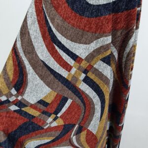 Jerse Burbery Imprimat Caramiziu - imagine 1