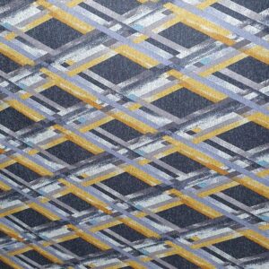 Jerse Burbery Imprimat Navy / Galben - imagine 3