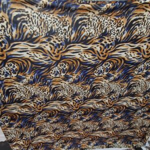 Lycra Imprimata Animal Print Maro - imagine 3