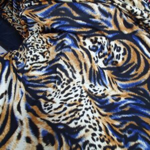 Lycra Imprimata Animal Print Maro - imagine 2