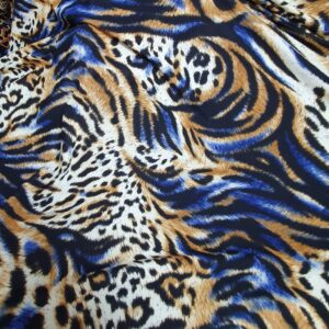 Lycra Imprimata Animal Print Maro - imagine 1
