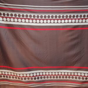 Bumbac Satinat Imprimat Maro / Alb - imagine 2