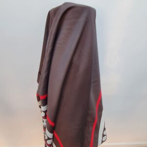 Bumbac Satinat Imprimat Maro / Alb - imagine 4