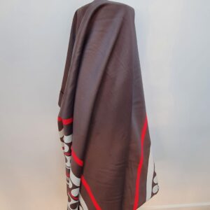 Bumbac Satinat Imprimat Maro / Alb - imagine 6