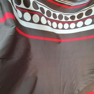 Bumbac Satinat Imprimat Maro / Alb - imagine 3