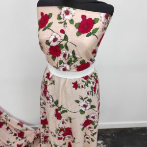 Vascoza Imprimat Floral Piersica - imagine 5