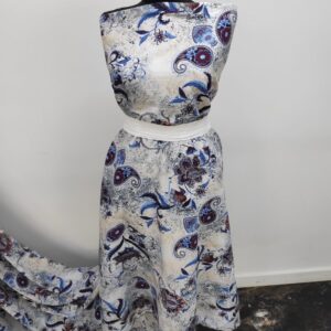 Vascoza Imprimat Florenta Albastru - imagine 2