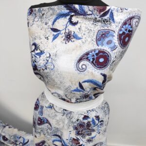 Vascoza Imprimat Florenta Albastru - imagine 3