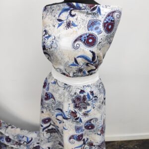 Vascoza Imprimat Florenta Albastru - imagine 4