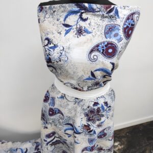 Vascoza Imprimat Florenta Albastru - imagine 5