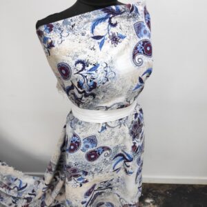 Vascoza Imprimat Florenta Albastru - imagine 1