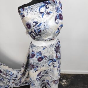 Vascoza Imprimat Florenta Albastru - imagine 6