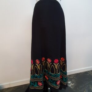 Vascoza Charlie Negru Brodat Floral - imagine 6