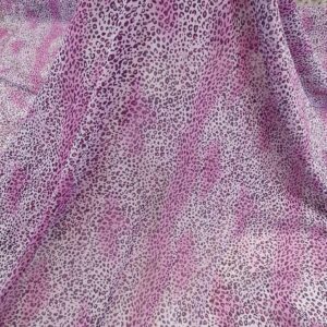 Chiffon Imprimat Animal Print Roz-Lila - imagine 4