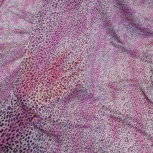 Chiffon Imprimat Animal Print Roz-Lila - imagine 5