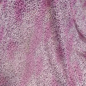 Chiffon Imprimat Animal Print Roz-Lila - imagine 6