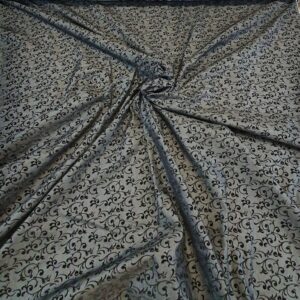 Denim Gri Design Catifea Negru - imagine 1