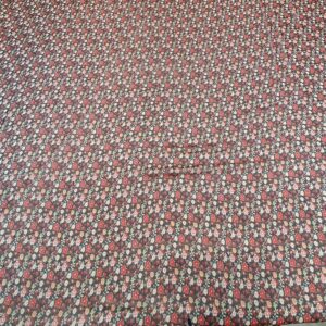 Chiffon Imprimat Negru Floricele - imagine 4