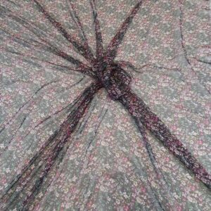 Chiffon Imprimat Lila - imagine 1