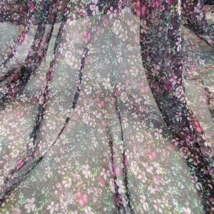Chiffon Imprimat Lila - imagine 2