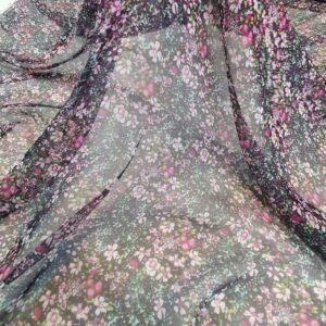 Chiffon Imprimat Lila - imagine 4