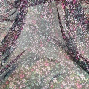 Chiffon Imprimat Lila - imagine 5