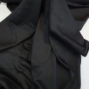 Bumbac Satinat Uni Negru Mat - imagine 3