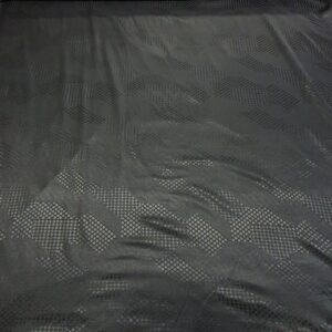 Bumbac Satinat Emboss Negru Geometric - imagine 2