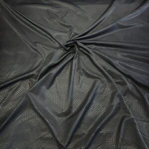 Bumbac Satinat Emboss Negru Geometric - imagine 5